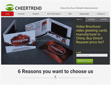 Tablet Screenshot of cheertrend.com